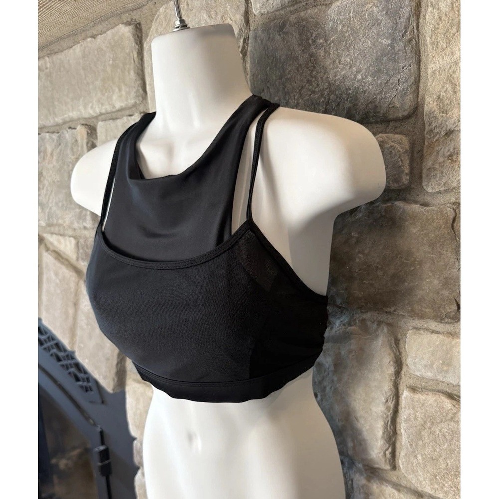 Body Glove Women's Diversion Cross Over Sports Bra Hybrid Bikini Top Swimsuit XL